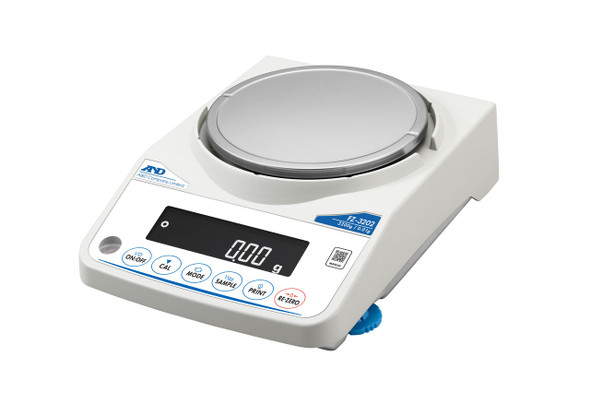 A&D Fortis FX-3202WP Precision Balance, 3200 g x 0.01 g, External Calibration, IP65 Washdown