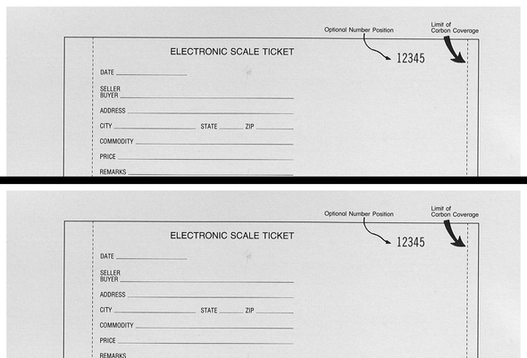 Standard Printing ES-4 Electronic 4-Part Scale Tickets - 6,000