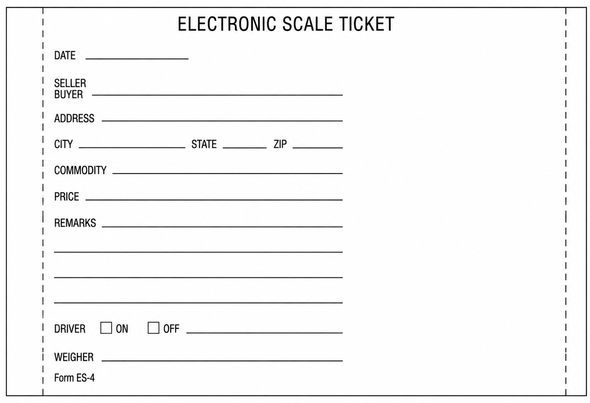 Electronic 4-Part Scale Tickets – ES-4,