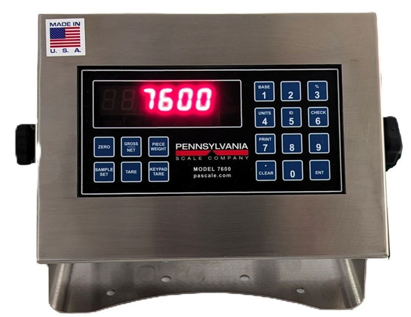 Pennsylvania Scale 7600/4 MAX Weight Indicator, IP69K / NEMA 4X