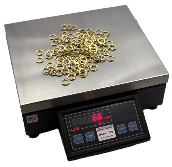 Pennsylvania Scale 7500-50HR Count/Weigh Scale, 50 lb x 0.002 lb, 12 x 14 in Platform
