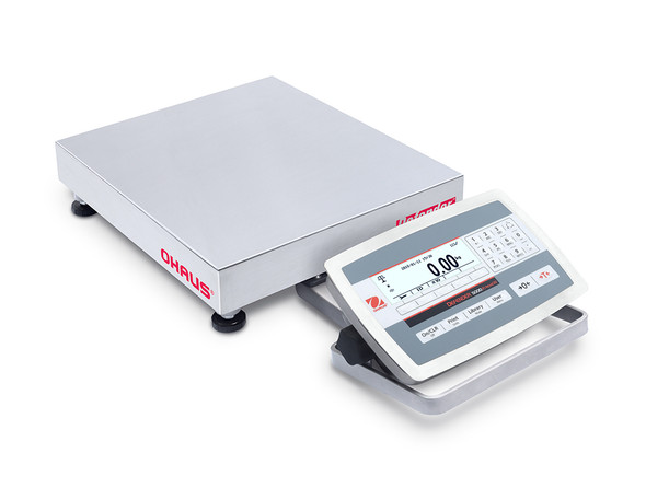 Ohaus D52XW12RQR5, Low Profile Stainless Steel Bench Scale, 25lb x 0.005lb, NTEP