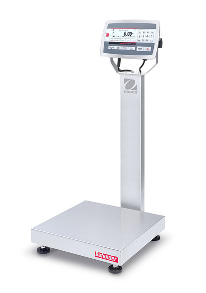 Ohaus D52XW125WQL7, Washdown Bench Scale w/ Column, 250 lb x 0.05 lb, NTEP