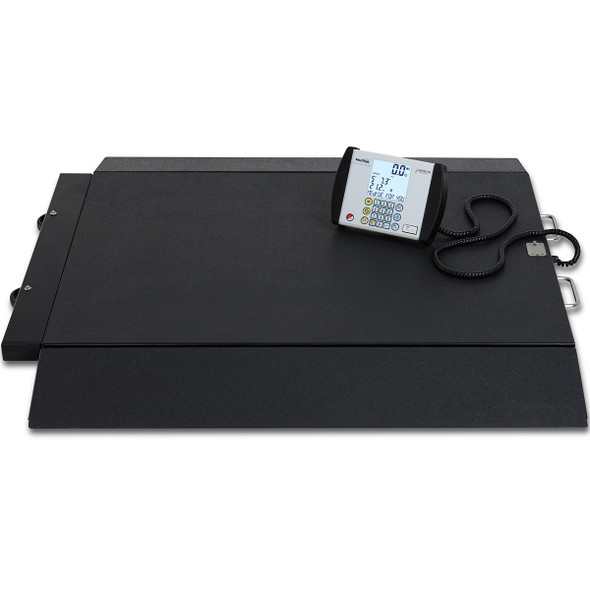 Detecto BRW1000-C-AC Portable Wheelchair Scale 1,000 lb x 0.2 lb BMI, RS232, WiFi, with AC Adapter