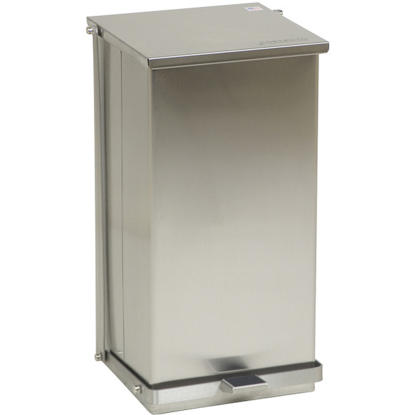 Detecto C-24 Medical Step-On Can Waste Receptical, 24 Quart, Stainless Steel