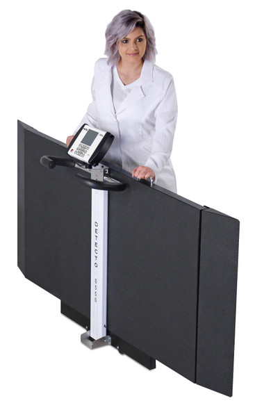 Detecto 8550-C Portable Stretcher Scale 1,000 lb x 0.2 lb, with Column, Wifi