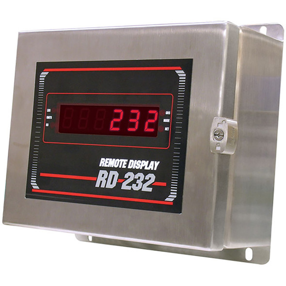 Rice Lake, 32717, 0.8" Red LED Remote Display, NEMA 4X Stainless Steel Enclosure