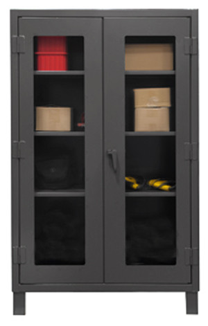 Durham HDCC244866-3S95, 12G Cabinet with Lexan Doors and 3 Shelves, 48"x24"x66"