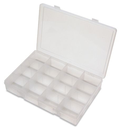 Durham LP16-CLEAR, Pack of 10 Large Plastic 16 Compartment Box