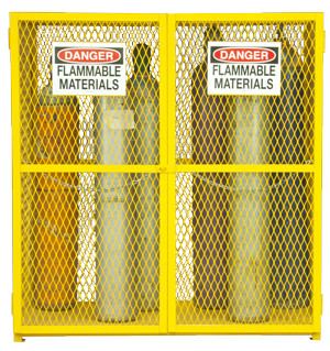 Durham EGCVC18-50, Vertical Gas Cylinder Storage Cabinet, Holds 18 Cylinders