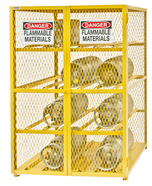 Durham EGCC12-50, Horizontal Gas Cylinder Storage Cabinet, Holds 12 Cylinders