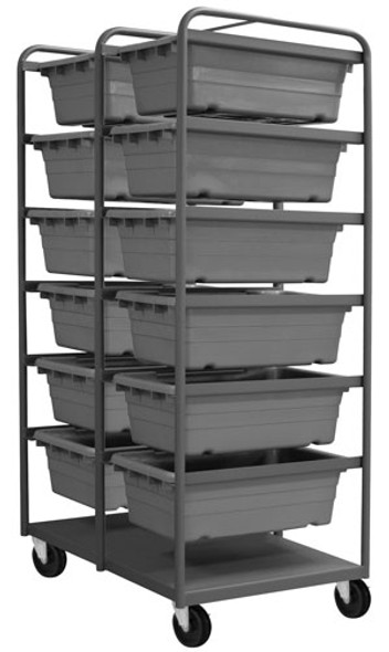 Durham TBR-303672-1295, Tub Rack with 12 Gray Bins, 36.81" x 26" x 73.75" Durham TBR-303672-1295, Tub Rack with 12 Gray Bins, 36.81" x 26" x 73.75"