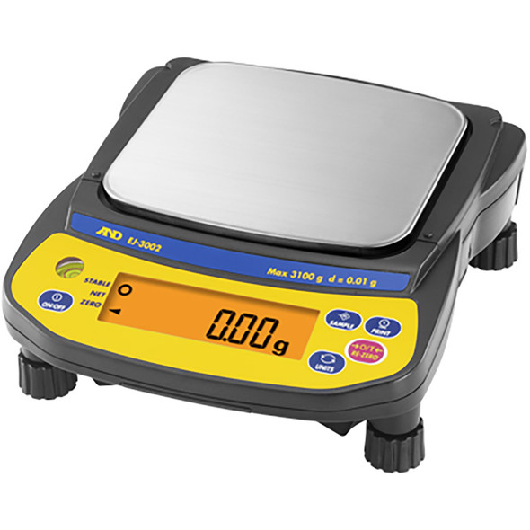 A&D, EJ-3002, Newton Compact Portable Balance, 3100 g x 0.01 g
