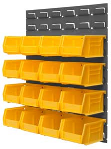 Durham LPW-17.25x20-95, Wall Mount Louvered Panel 17.25"x20", 175lbs Capacity