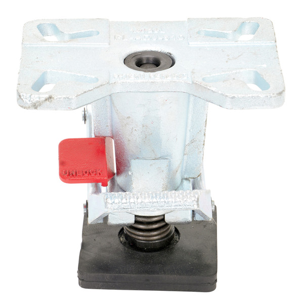 Vestil FL-ADJ-810 Adjustable Height Floor Lock Heavy Duty Cast Steel,8-1/4"-11-1/2" Extended H,6-1/4"-9-1/2" Retracted H