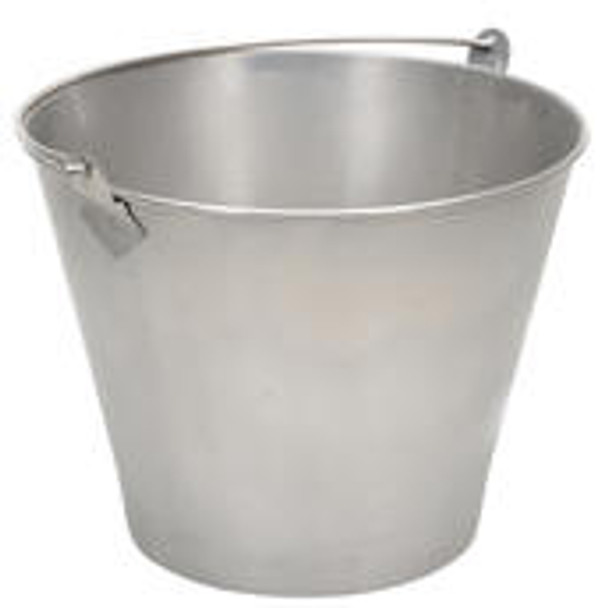 Vestil BKT-SS-325 Stainless Steel Bucket, 10" Depth, 3.25 gallon, 88 pound Capacity
