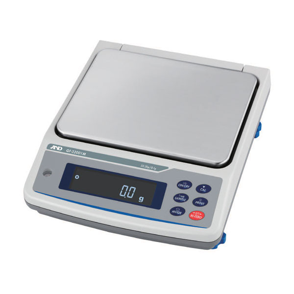 A&D Apollo GF-32001M High Capacity Precision Balance, 32.2 kg x 0.1 g, External Calibration, Laboratory & Industrial Scale