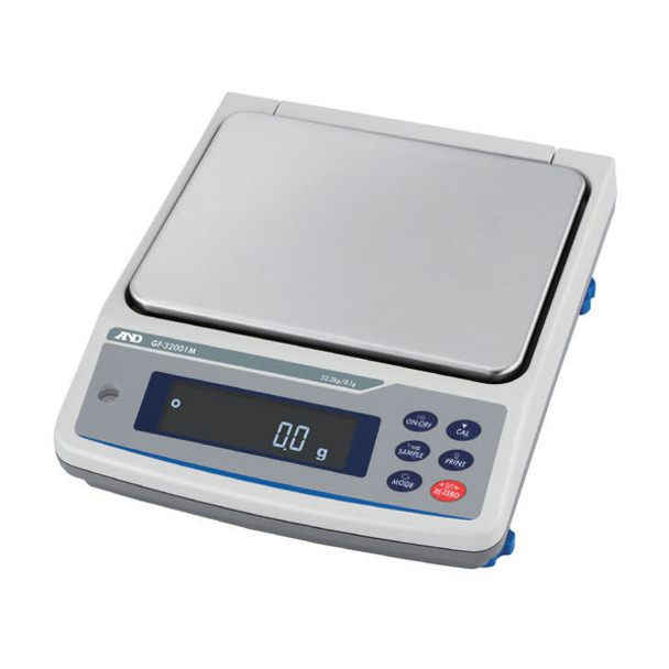 A&D Apollo GF-22001M High-Capacity Precision Balance, 22.2kg x 0.1g, External Calibration, Laboratory & Industrial Weighing Scale