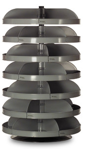 Durham 1307-95, 7 Shelf 34" Diameter Rotabin