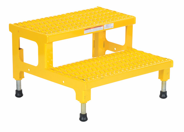 Vestil ASP-24 Adjustable Step Mate Stand, Steel, 24" Width, 24" Depth, 500 lbs Capacity
