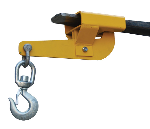 Vestil S-FORK-4-AT Baked-in powder-coated toughness, Single Auto-Tension Swivel Hoisting Hook, 4,000-lb. Capacity