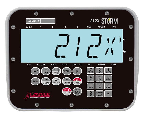 Cardinal, 212X-1S, 1 Load Cell Polycarbonate Weight Indicator Cardinal, 212X-1S, 1 Load Cell Polycarbonate Weight Indicator