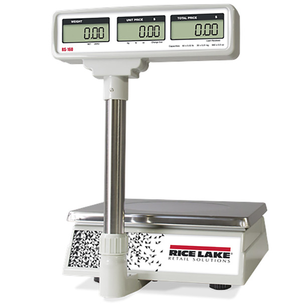 Rice Lake, RS-160, Price Computing Scale with Pole Display, 60 lb x 0.02 lb NTEP