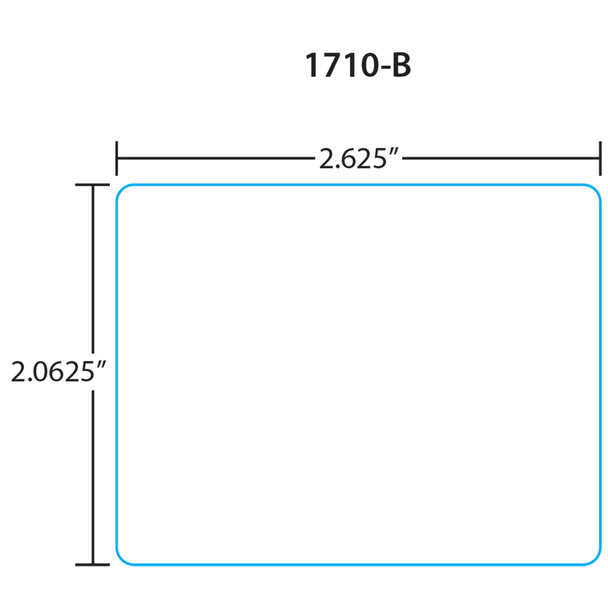 Toledo Printer Labels 1710-B for 325/UCST UL, Blank, 30 Rolls, 500 Labels per Roll