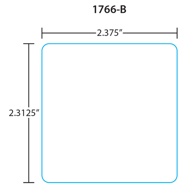 Toledo Printer Labels 1766-B for 8442 et 2.4, Blank, 20 Rolls, 925 Labels per Roll