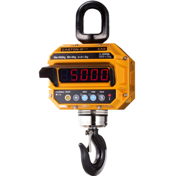 CAS, CAST3-PLUS(10K), Caston III Plus Crane Scale w/ Remote, 10,000 lb x 2 lb