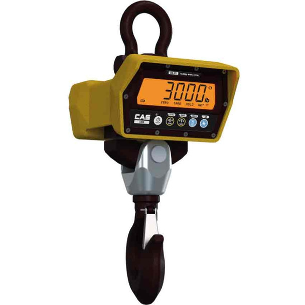 CAS CCB-1TLF, Wireless Crane Scale with Wireless Remote, 2000 lb x 0.5 lb