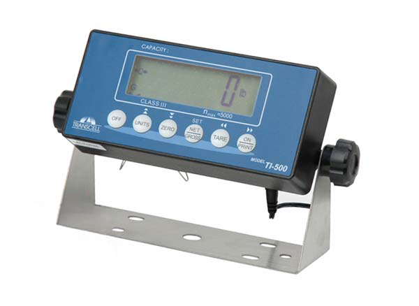 Transcell, TI-500, 6 Key Indicator with Backlight LCD and Stainless Steel Swivel Stand, NTEP