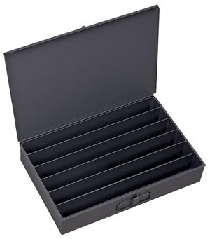 Durham 125-95, Large 6 Horizontal Compartment Box (pack of 4)