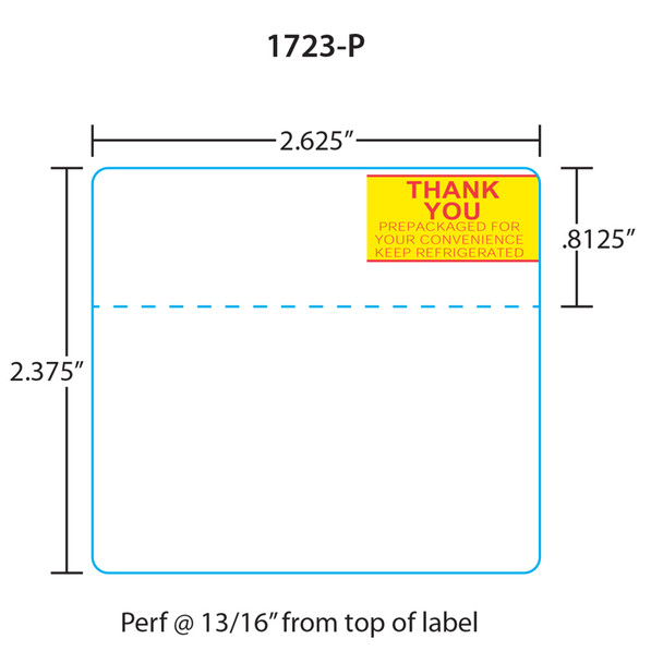 Toledo Printer Labels 1723-P for 325/8460/UCST et 2.4, Red/Yellow, 30 Rolls, 500 Labels per Roll