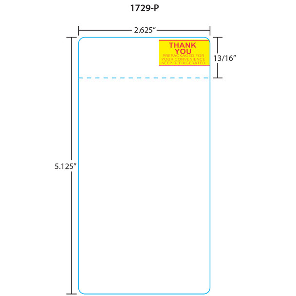 Toledo Printer Labels 1729-P for 325/8460/UCST et 5.1, Red/Yellow, 30 Rolls, 250 Labels per Roll