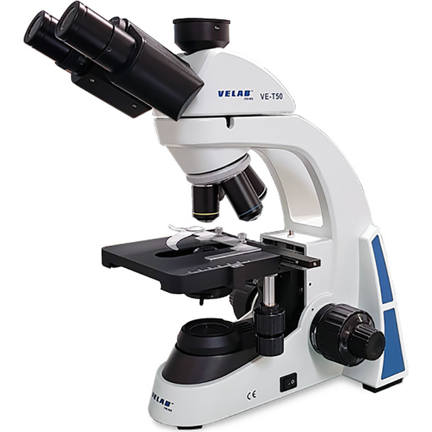 Velab VE-T50 Biological Trinocular Microscope, 4 Plan Achromatic Objectives