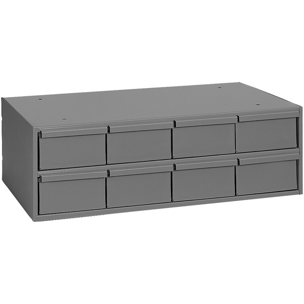 Durham 002-95 Gray Cold Rolled Steel Storage Cabinet, 33-3/4" Width x 4" Height x 11-5/8" Depth, 6 Drawer