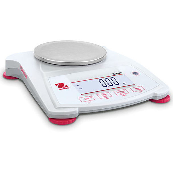 Ohaus SPX222 - Portable Scale 220g x 0.01g Backlit LCD, New - Open Box