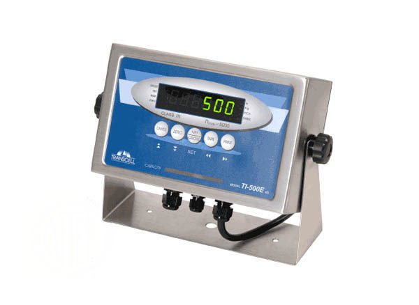 Transcell, TI-500E SS, Digital Weighing Indicator with Stainless Steel Swivel Stand, NTEP, New - Open Box