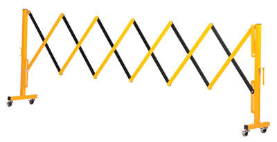 Vestil Expand-A-Gate Security Gate - 12' Extended Width - With Casters