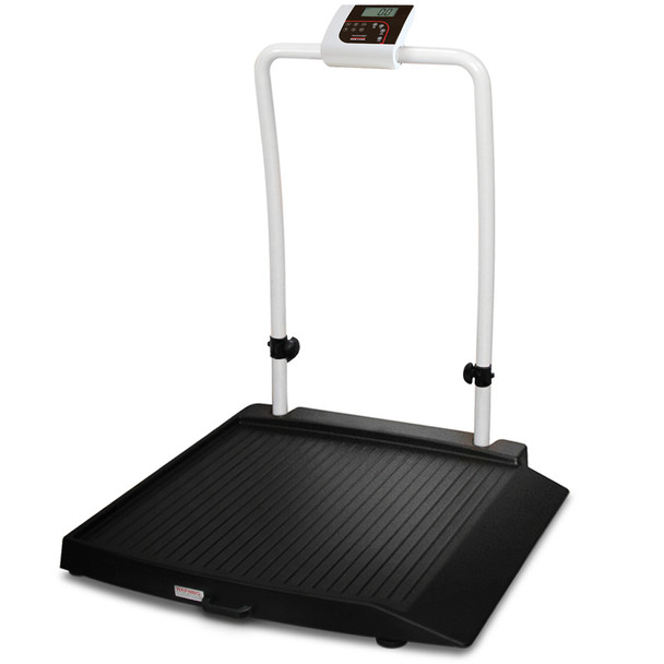 Rice Lake 194739 350-10-2BLE Single-Ramp Wheelchair Scale, 1,000 lb x 0.2 lb, Bluetooth BLE 4.0