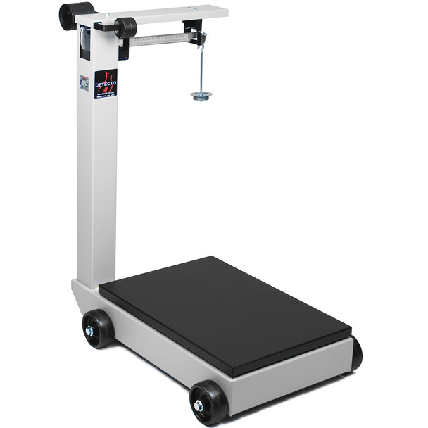Detecto 854F100P Portable Mechanical Weighbeam Scale 1k lb Capacity, 100 lb x 1/2 lb Beam
