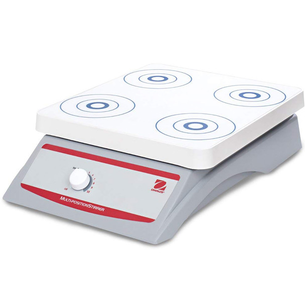 Ohaus STMP4AL  Analog Multi-Position Stirrer, 60 rpm to 1400 rpm, 4 x 1 L