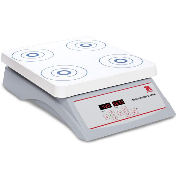 Ohaus STMP4DG Digital Multi-Position Stirrer, 60 rpm to 1400 rpm, 4 x 1 L