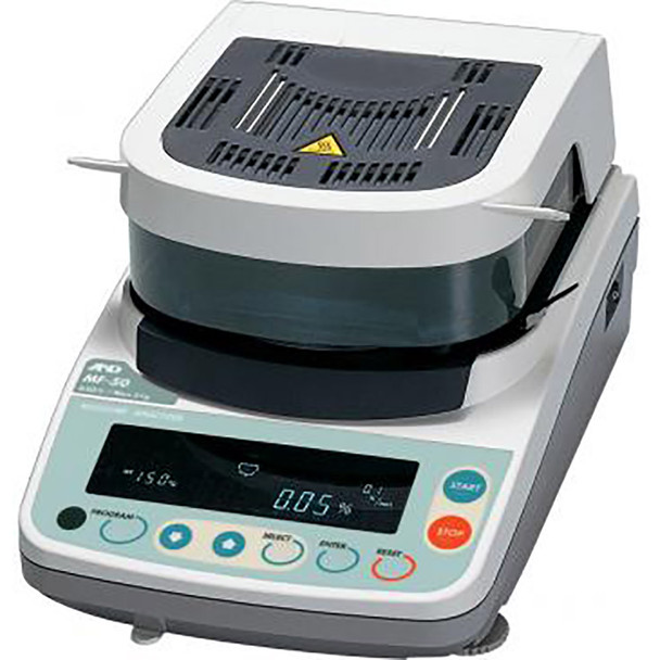A&D MX-50 High-Precision Moisture Analyzer – 51 g Capacity, 0.001 g / 0.01% Resolution, Halogen Lamp