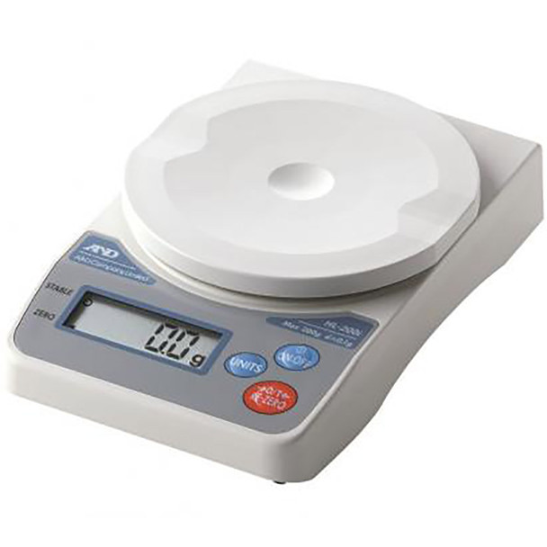 A&D HL-200i Compact Digital Precision Scale – 200g Capacity, 0.1g Accuracy, LCD Display, Portable Toploading Balance for Lab, Jewelry & Industrial Use
