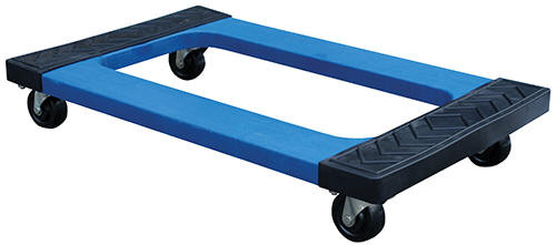 Vestil PDOC-1830 Plastic Dolly Rubber End, 1000 lbs Capacity, 30" Length x 18" Width x 5-1/2" Height Deck