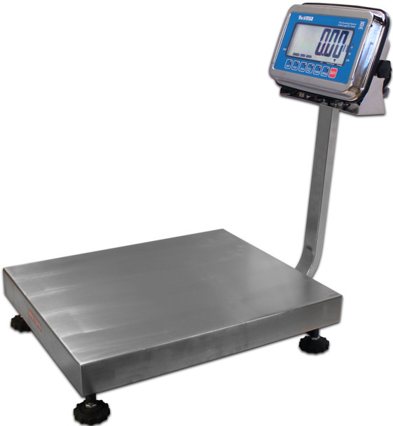 WorldWeigh B-Tek C300/100 Bench Counting Scale 100 lb x 0.02 lb, NTEP, LCD, Stainless Steel Platter, Rechargeable Battery