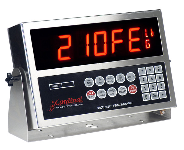 Cardinal, 210FE, IP66 Enclosed Digital Indicator, Legal for Trade, New - Open Box