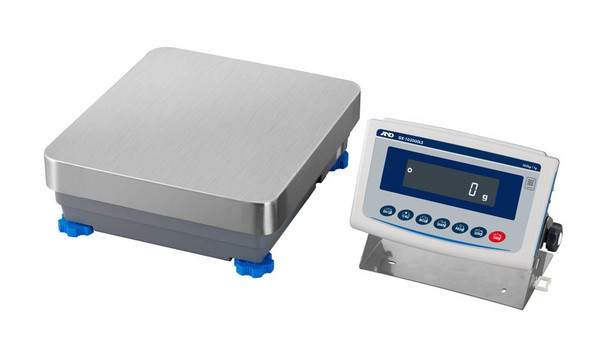 A&D GX-102000LS Dual-Range High Capacity Precision Balance, 102 kg x 1 g, Separate Display, Industrial Laboratory Scale